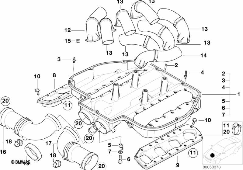 Intake manifold,air collector lower part