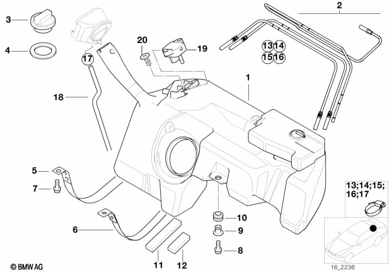 Plastic fuel tank