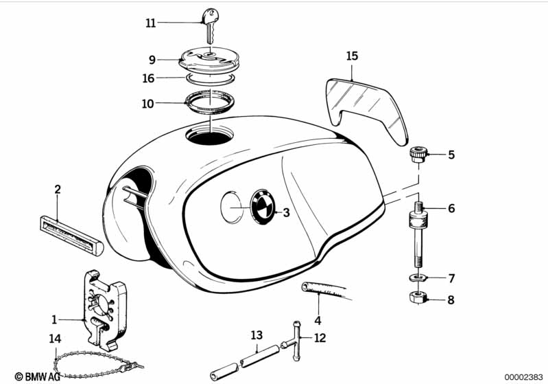 FUEL TANK MOUNTING PARTS
