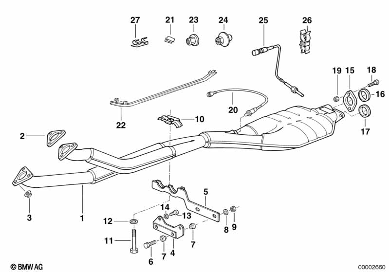 CATALYTIC CONVERTER/FRONT SILENCER