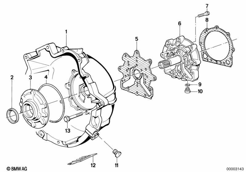 ZF 3hp22 housing parts/lubricat.system