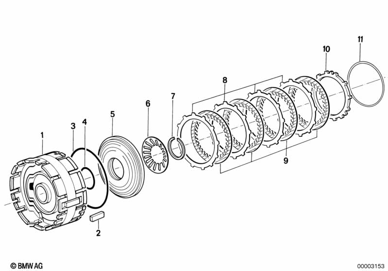 ZF 3hp22 brake clutch D