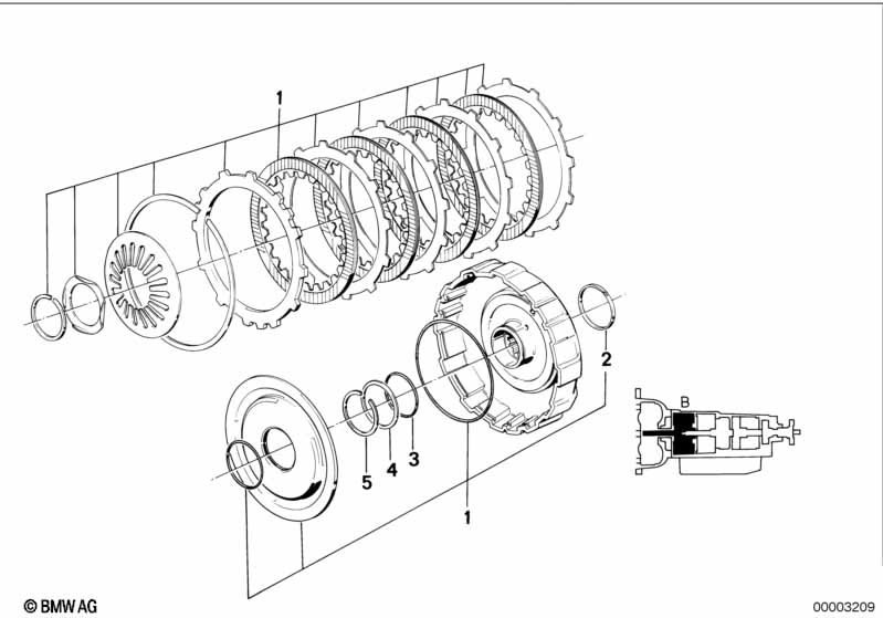 ZF 4hp22/24 drive clutch B