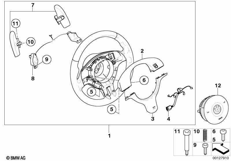 M sports strng whl,airbag, sequ. transm.