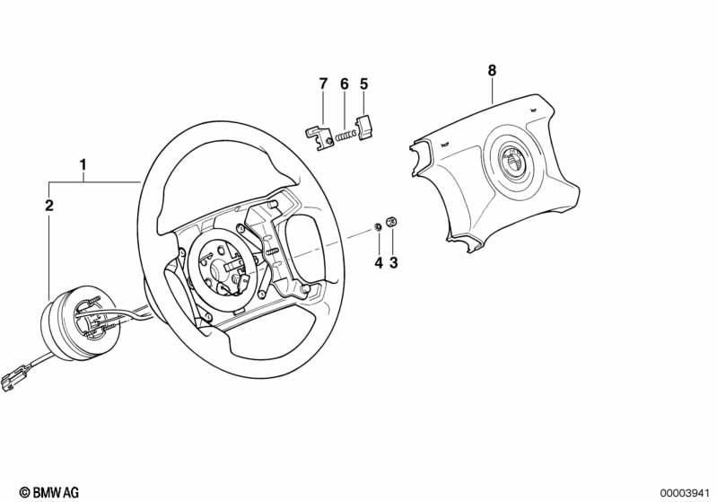 M technic steering wheel airbag