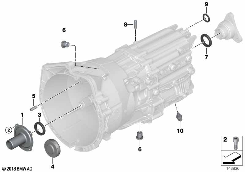 GS6-53BZ/DZ grbx housing & mount. parts