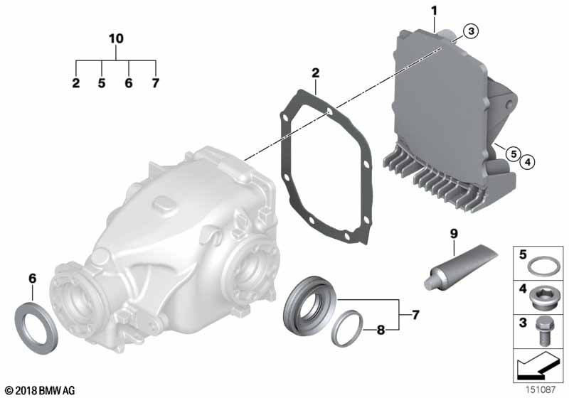 Final drive, gasket set
