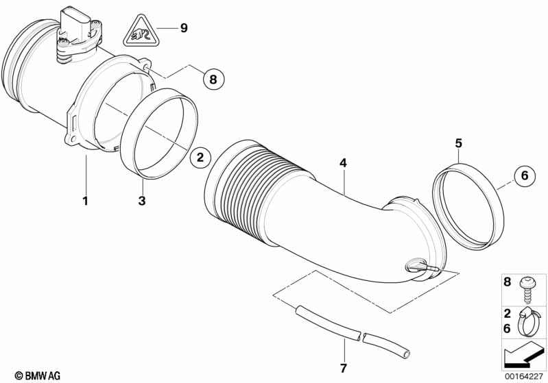 Hot-film air mass meter