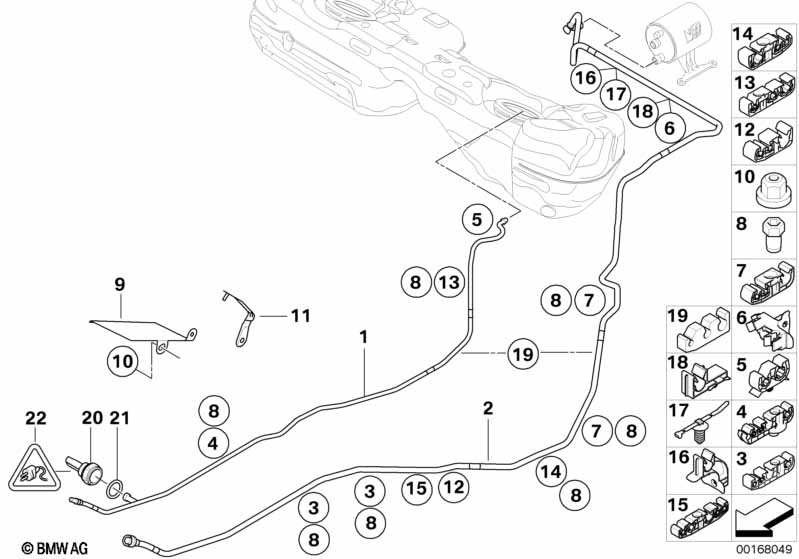 Fuel pipes / Mounting parts