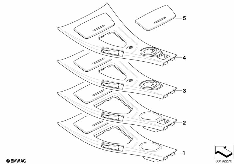 CENTER CONSOLE STORING PARTITION