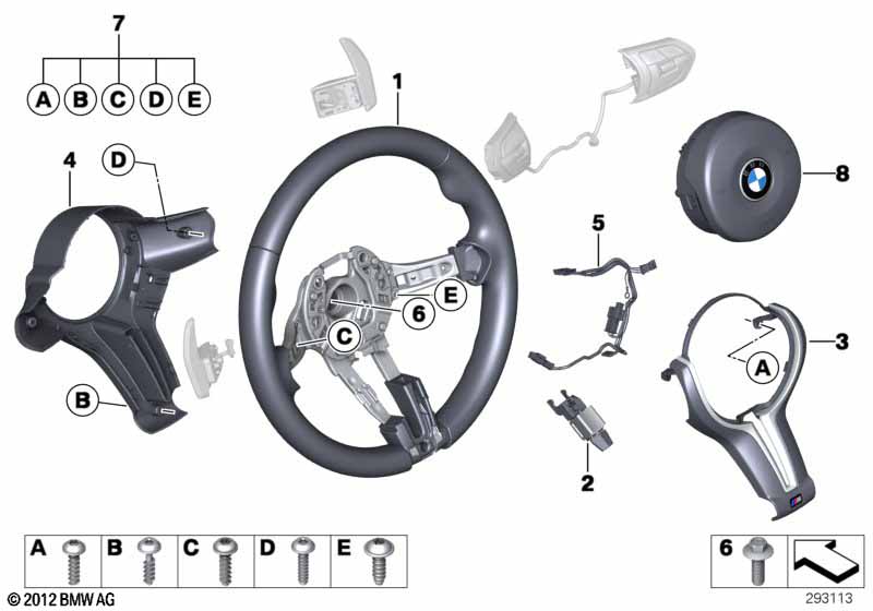 M sports strng whl,airbag,multifunction