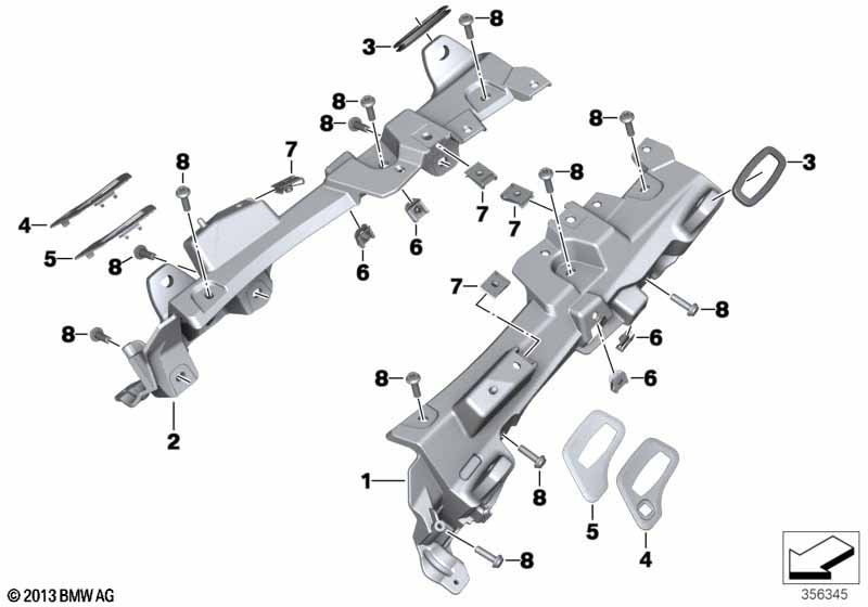 Case holder/Mounting parts