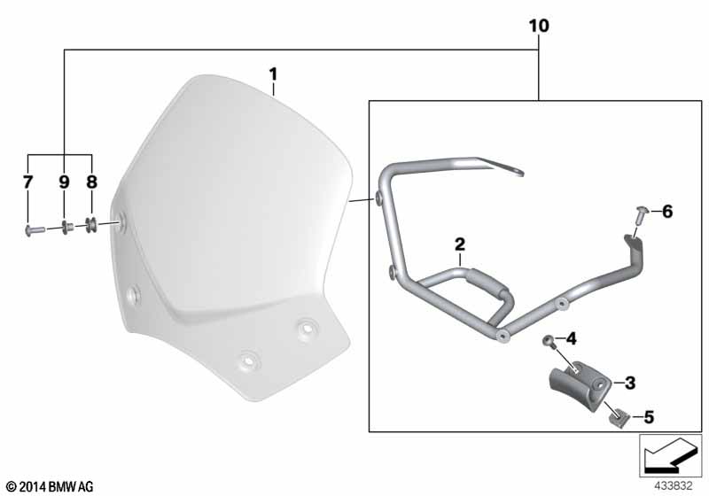 Windschild Sport