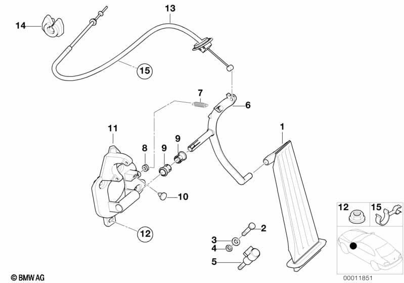 ACCELERATOR PEDAL/BOWDEN CABLE