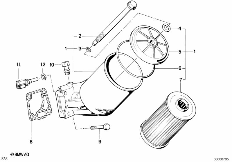 Lubrication system-Oil filter