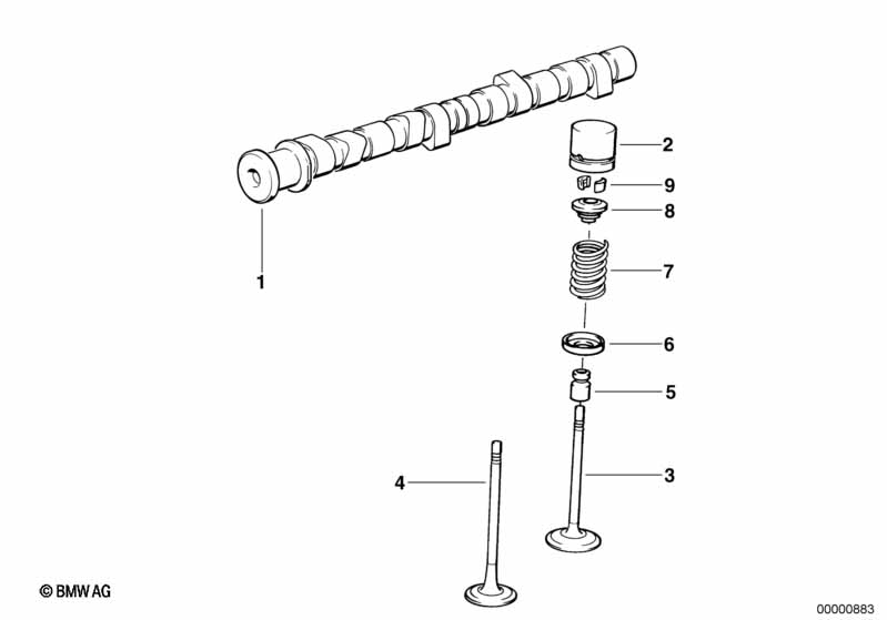 Valve timing gear - camshaft/valves