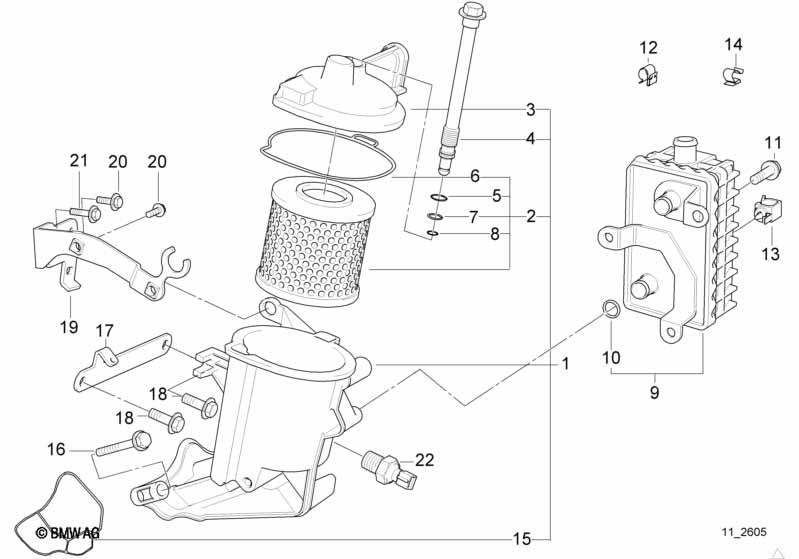 Lubrication system-Oil filter