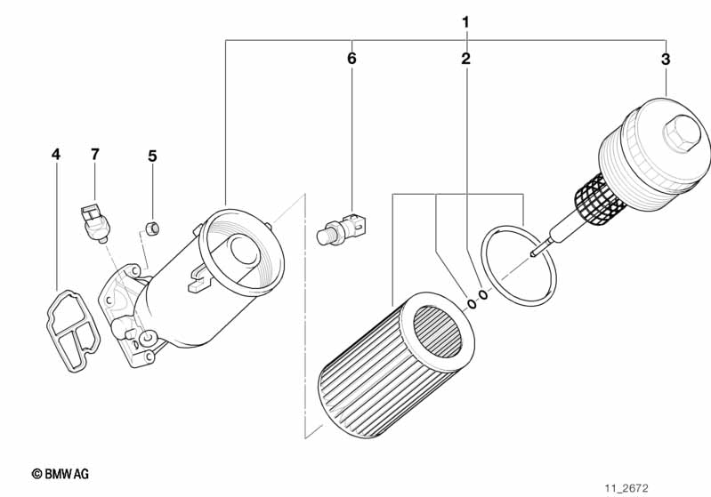 Lubrication system-Oil filter