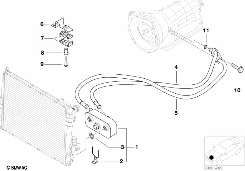 Oil cooling, automatic gearbox A5S ...R