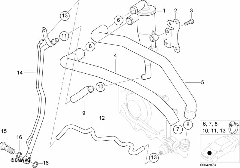 Crankcase-Ventilation/oil separator
