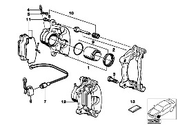 SENSOR DEL DESGASTE DEL FRENO DELANTERO