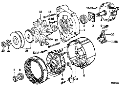 PIEZAS DE ALTERNADOR 90A