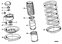 SOPORTE DE GUÍA / TAPA DE RESORTE / PIEZAS DE FIJACIÓN