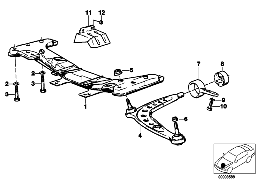 SOPORTE DEL EJE DELANTERO