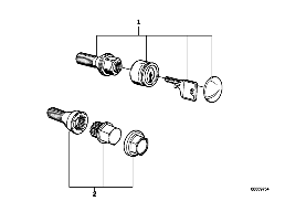 BLOQUE DE RUEDA BLOQUE CON LLAVE