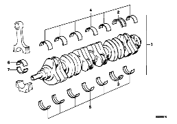 CIGÜEÑAL CON CÁSCARAS DE RODAMIENTO