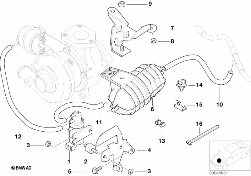 Vacuum control exhaust turbocharger