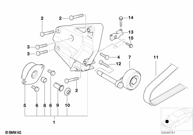 Air cond.compressor-supporting bracket