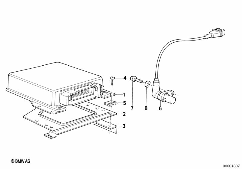 Pulse generator/DME mounting parts