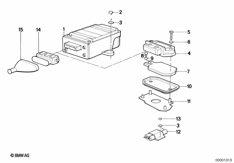 Control unit transitorized ignition