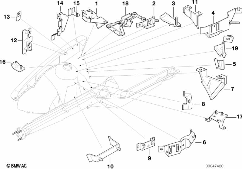 Front body bracket right