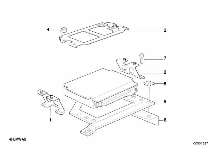 Genuine BMW 12141727498 E30 E34 Bracket Left (Inc. 520i) | ML Performance UK Car Parts