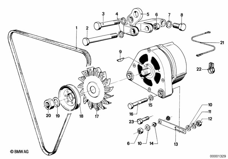 Alternatormounting parts