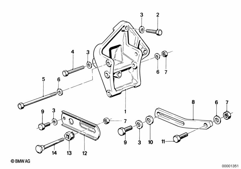 Genuine BMW 12311274833 E12 E21 Adjusting Bar (Inc. 325i, 525e & 325ix) | ML Performance UK Car Parts