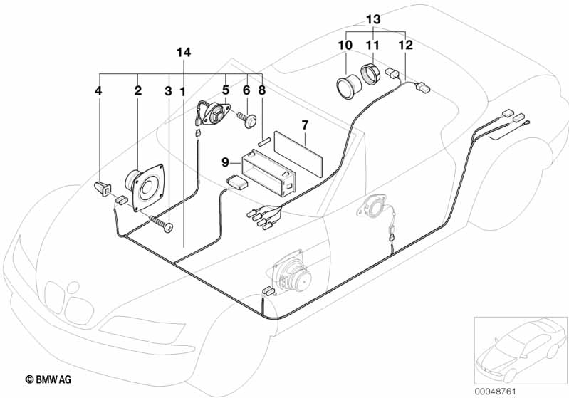 Genuine BMW 65138389697 E36 Tweeter (Inc. Z3) | ML Performance UK Car Parts
