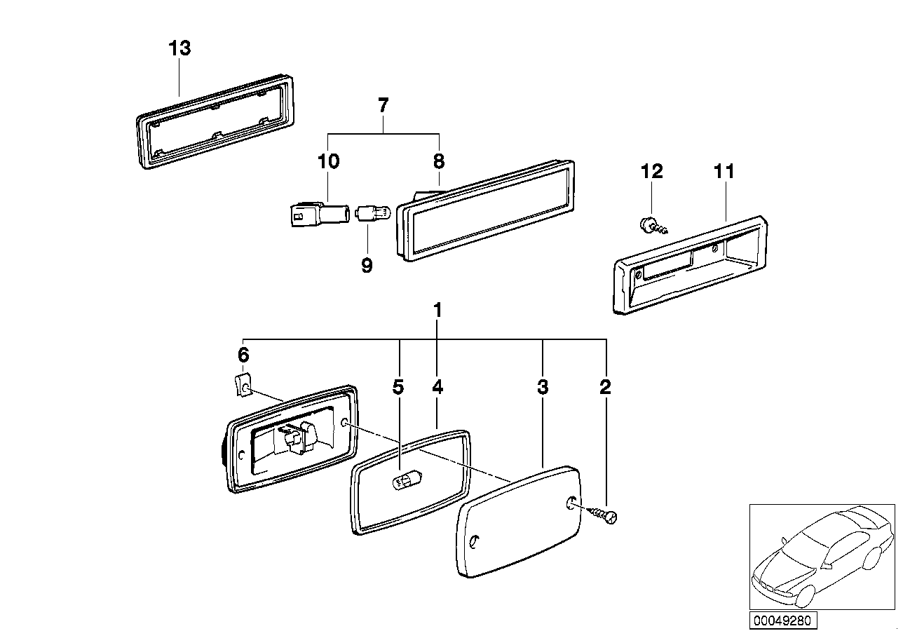 Genuine BMW 63141385420 E30 Side Marker Light, Rear (Inc. M3) | ML Performance UK Car Parts