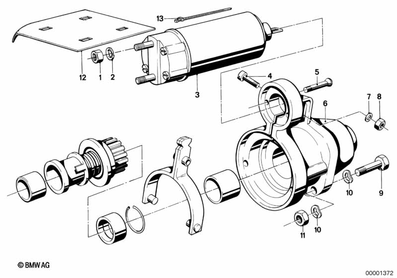 Motor de arranque Peças individuais