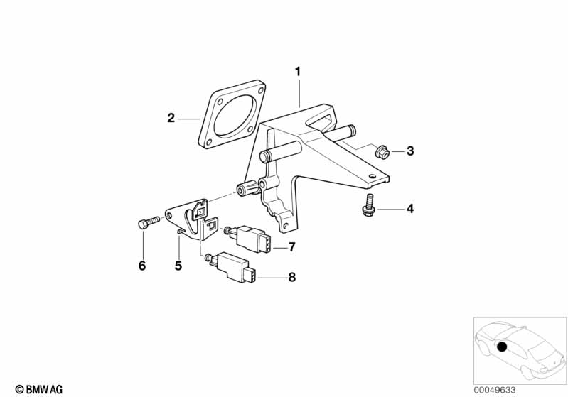 Pedals-supporting bracket