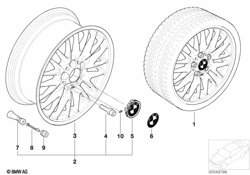 BMW LA wheel, V spoke 72