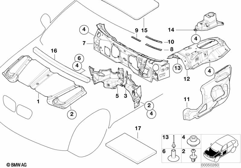 Genuine BMW 51488211921 E53 Sound Insulation Roof (Inc. X5) | ML Performance EU Car Parts
