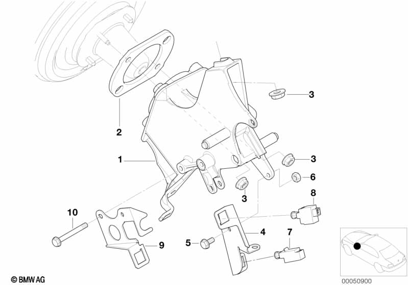 Genuine BMW 35101165692 E53 Supporting Bracket, Foot Controls (Inc. X5) | ML Performance UK Car Parts