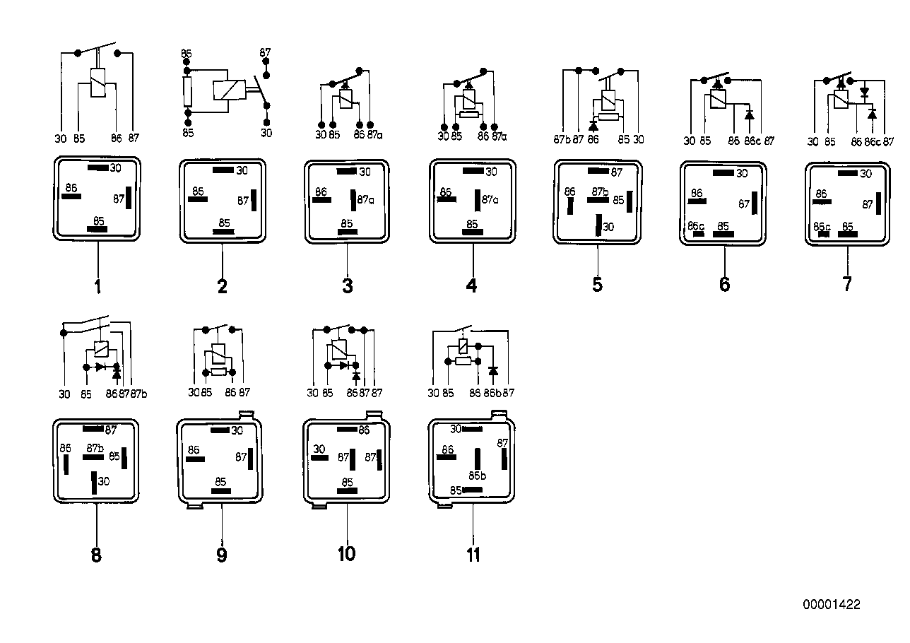 Genuine BMW 12631269274 E23 E30 E12 Diode Relay (Inc. 733i, 728iS & 323i) | ML Performance US Car Parts