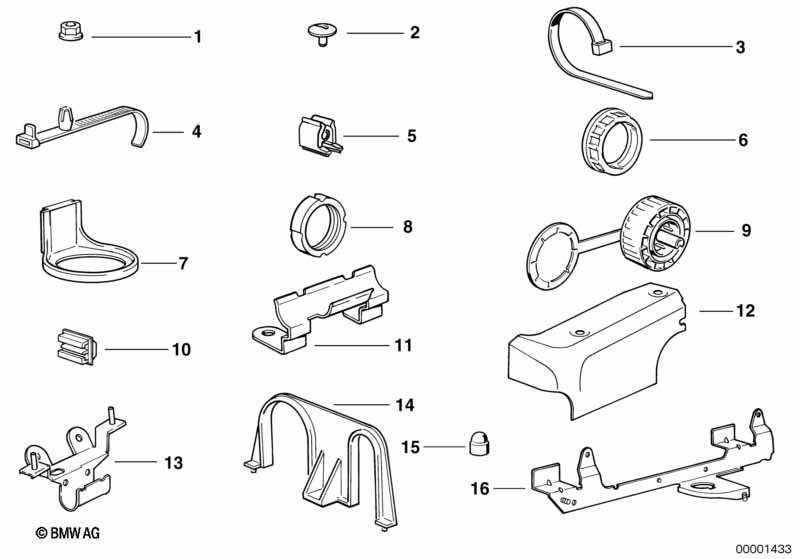 Genuine BMW 12521711244 E34 E32 Bracket, Cable Harness (Inc. 525ix, M5 3.8 & 750iLS) | ML Performance UK Car Parts