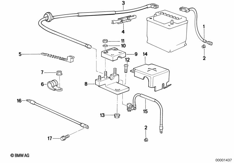 Genuine BMW 12421288410 E30 Battery Cable Holder (Inc. 325i, 325e & M3) | ML Performance UK Car Parts