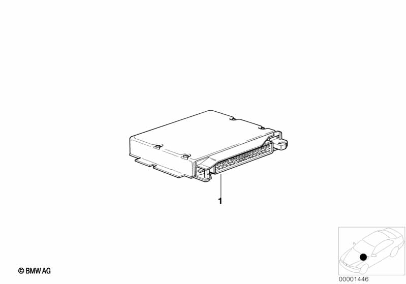 Programmed DME control unit