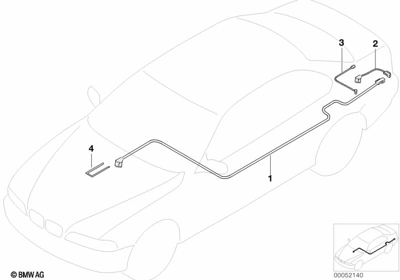 Genuine BMW 65128360754 E39 Connection Cable Cd-Changer 4210mm (Inc. 525tds, 540i & 520i) | ML Performance UK Car Parts